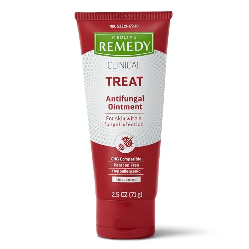Medline Remedy Clinical Antifungal Ointment, 2.5 oz., Effective Treatment for Athlete's Foot