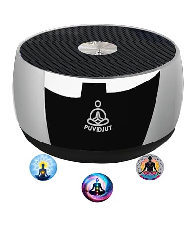 PUVIDJUT Meditation Sound Machine, Frequency Generator Instrument,PUVIDJUT Tone Device - Solfeggio Frequencies Bath for Yoga, Mindfulness,Meditation System of Chakra, 5 Tones Optional, 3 Timer Modes