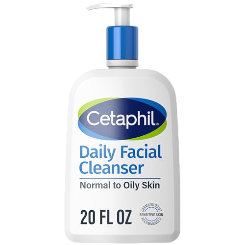 Cetaphil Daily Facial Cleanser Sensitive & Oily Skin, 20 oz | Gentle