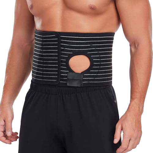 Ostomy Hernia Belt for Men & Women, Ileostomy & Colostomy Support Belt