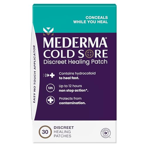 Mederma Cold Sore Discreet Patch, Hydrocolloid Gel, 30 Patches | Relieves Redness