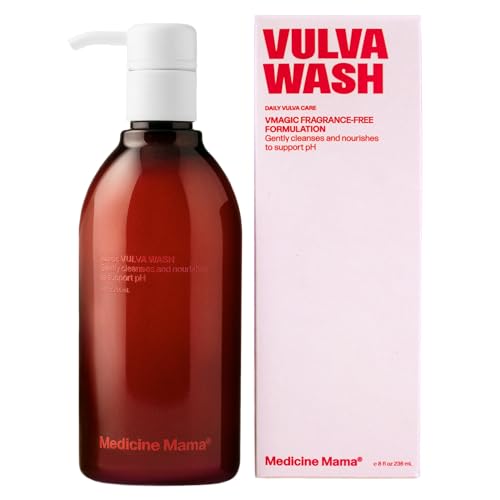 Medicine Mama's Apothecary VMAGIC Gentle pH Balanced Feminine Wash – 8 oz | pH Balanced to Cleanse and Rejuvenate Intimate Skin with Chamomile, Collagen, Vitamin E and Sage. Hormone Free.