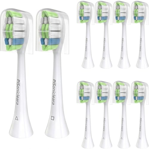 Pisonicleara Replacement Toothbrush Heads for Philips Sonicare(10 pcs) | For: 4100 3100