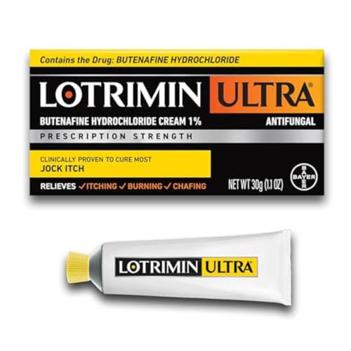 Lotrimin Ultra Antifungal Jock Itch Cream, Butenafine Hydrochloride, 1.1oz