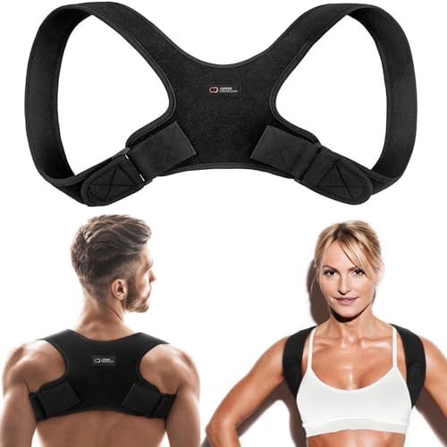 Copper Compression Back Brace Posture Corrector for Women and Men. Copper Infused