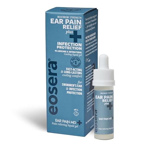 eosera Ear Pain MD +Plus Earache Relief Drops – 4% Lidocaine +