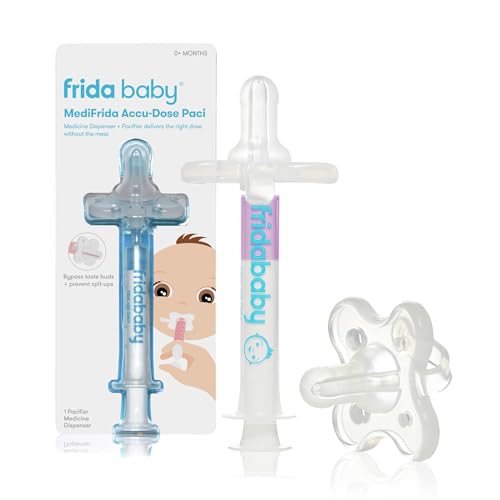Frida Medicine Pacifier Syringe, Accu-Dose Paci, Medi Frida, Fuss Free | Dispenser