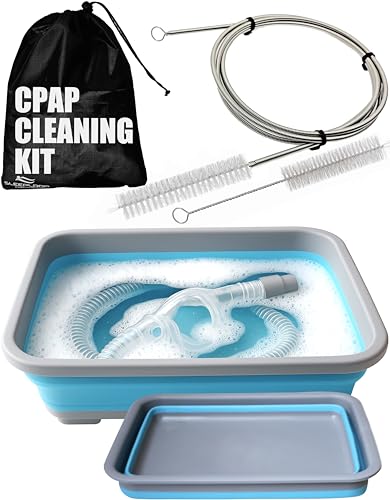 CPAP Cleaning Kit for Hose and Mask, CPAP Hose Cleaning Brush, Collapsible