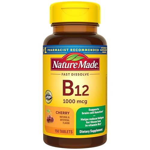 Nature Made Vitamin B12 1000 mcg Fast Dissolve Tablets, 150 Tablets |