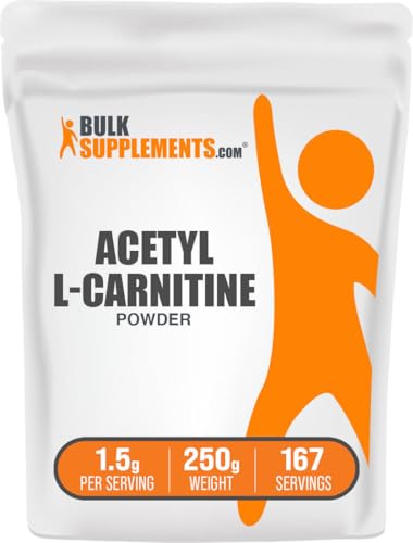 BulkSupplements.com Acetyl L-Carnitine Powder - as ALCAR HCl, Carnitine Supplement - Gluten