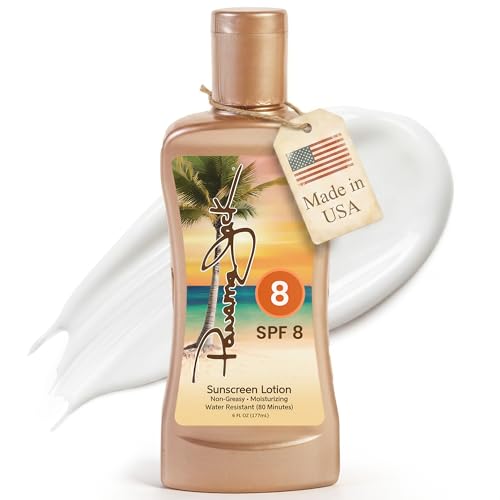 Panama Jack Sunscreen Tanning Lotion, SPF 8, 6 OZ (Pack of 1)
