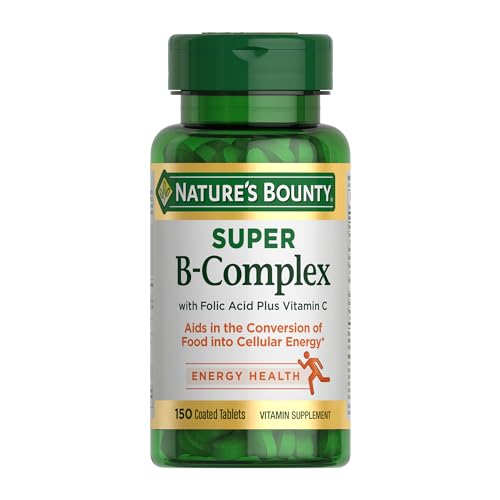 Nature's Bounty Super B Complex Vitamins with Vitamin C & Folic Acid
