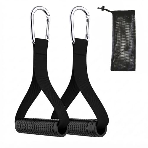 Heavy Duty Exercise Handles for Cables Machine Attachments(Set of 2),Upgrade Resistance Band