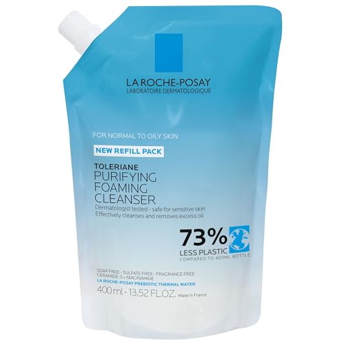 La Roche-Posay Toleriane Purifying Foaming Facial Cleanser, 13.52oz | Oil free face