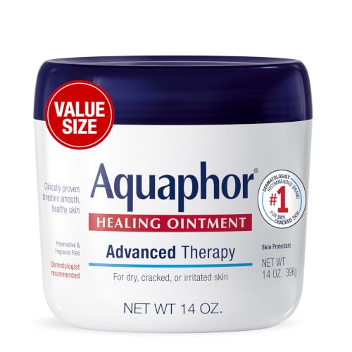 Aquaphor Advanced Therapy Healing Ointment Skin Protectant, 14 OZ | Clinically Proven