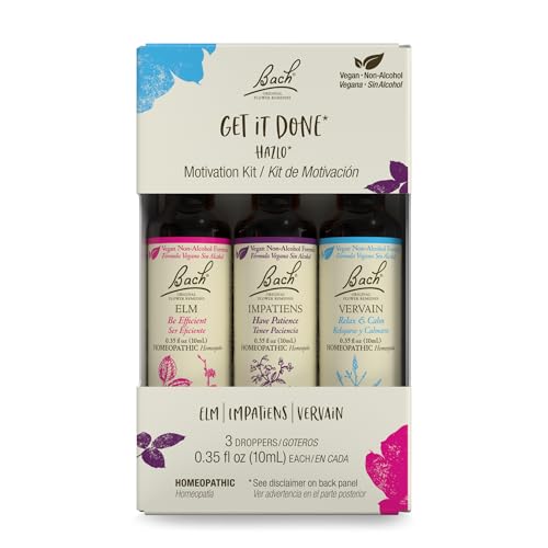 Bach Original Flower Remedies - GET IT DONE Trio Kit - For