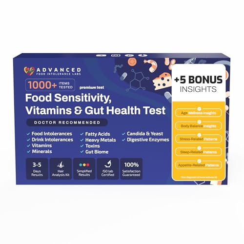AFIL Food Sensitivity Test kit - 1000+ Foods, Drinks, Vitamins & Gut