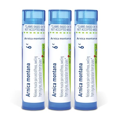 Boiron Arnica Montana 6C Homeopathic Medicine for Muscle Pain and Stiffness - Pack of 3 (240 Pellets)
