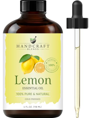 Handcraft Blends Lemon Essential Oil - Huge 4 Fl Oz | 100%
