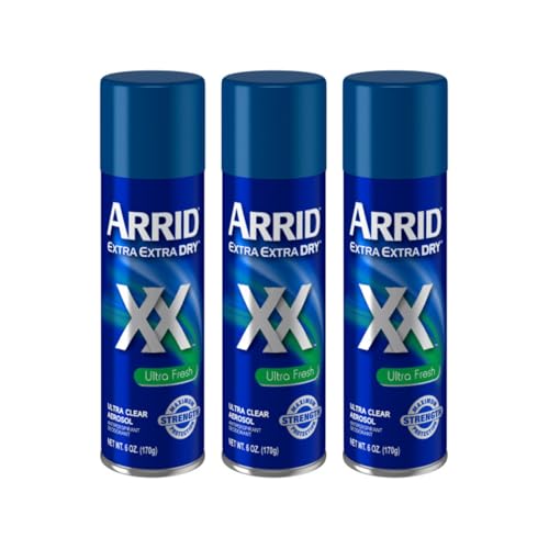 ARRID XX Ultra Clear Anti-Perspirant Deodorant Spray, Ultra Fresh, 6 Ounce (Pack
