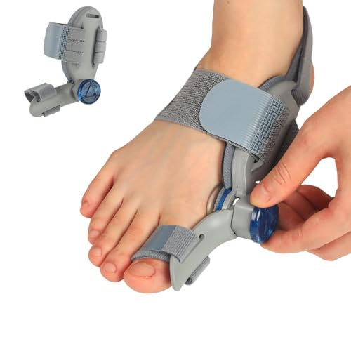 Pwithze Bunion Corrector for Women Men Big Toe,Adjustable Knob Bunion Corrector for Bunion Relief,Bunion Fix with Bunion Silicone Pad,Suitable for Left and Right Feet(1PCS)