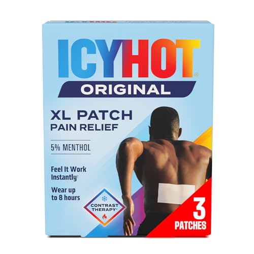 Icy Hot Original Pain Relief Patch XL with Menthol 5%, 3-Count |