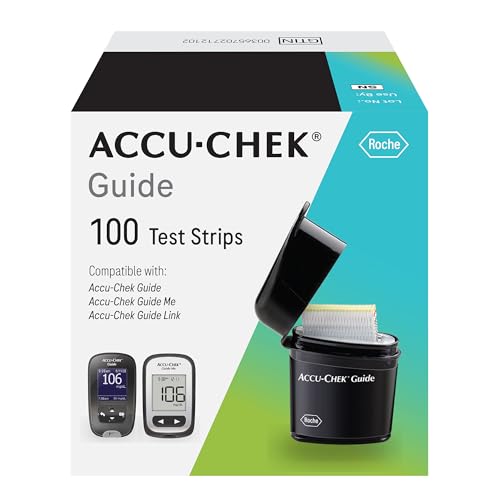 Accu-Chek Guide Glucose Test Strips, Pack of 100 | Diabetic Blood Sugar