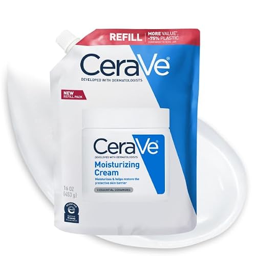 CeraVe Moisturizing Cream, Face & Body Moisturizer, Dry Skin, 16oz Refill |