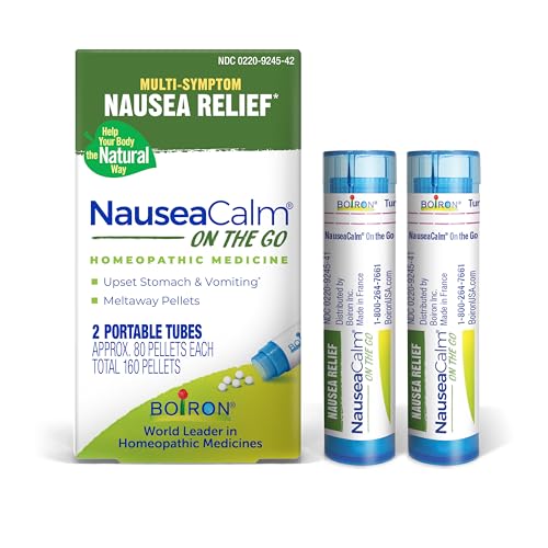 Boiron NauseaCalm On The Go Relief for Upset Stomach, Nausea, and Vomiting