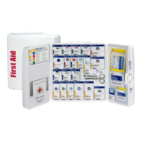 SmartCompliance 50-Person OSHA First Aid Cabinet with Medications | Keep workplace first
