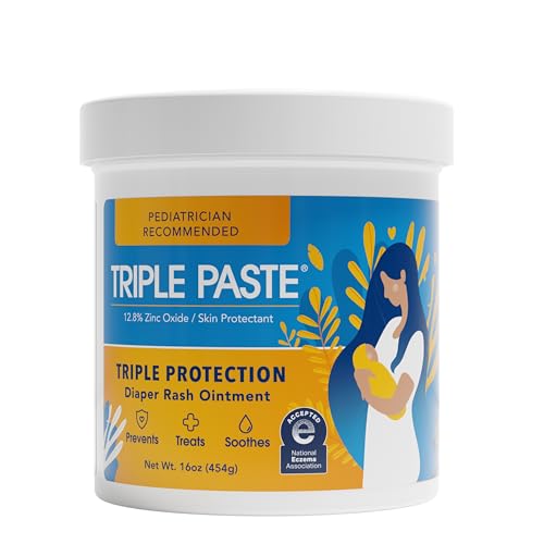 Triple Paste Diaper Rash Cream, Zinc Oxide Baby Ointment, 16 oz |