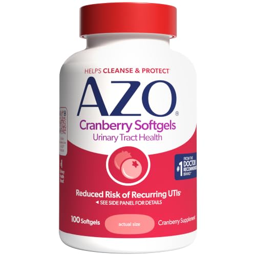 AZO Cranberry Pills for Women & Men, Urinary Tract Health, 100 Softgels