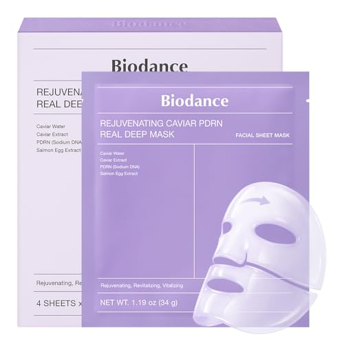 BIODANCE Rejuvenating Caviar PDRN Real Deep Mask for Firming & Radiance (4ea)