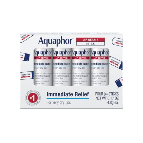 Aquaphor Lip Repair Stick, Multipack, 4 x 0.17 OZ | Lip Balm