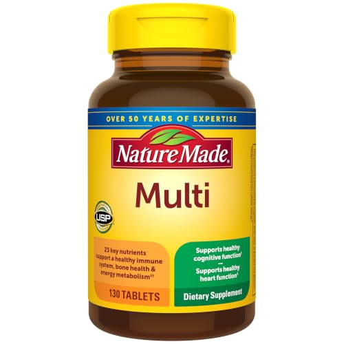 Nature Made Multivitamin Tablets with Iron, 130 Tablets | Multivitamin for Women