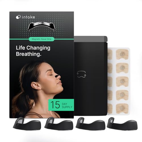 Intake Breathing Nasal Strip Starter Kit (15 Count, Black) - Boost Oxygen