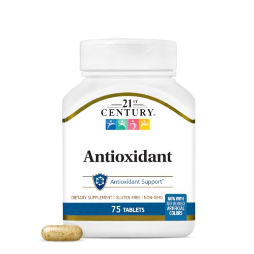 21st Century ACE Antioxidant Tablets with Selenium & Zinc, 75 Count | Antioxidant Formula with Vitamins A, C, E Plus Selenium, Zinc, Copper & Manganese, Cellular Health & Immune Support