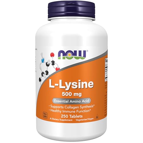 NOW Supplements, L-Lysine 500 mg, Amino Acid, 250 Tabs
