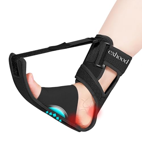 exhood Upgraded Plantar Fasciitis Night Splint,Plantar Fasciitis Relief | Adjustable Straps,Supportive Foot
