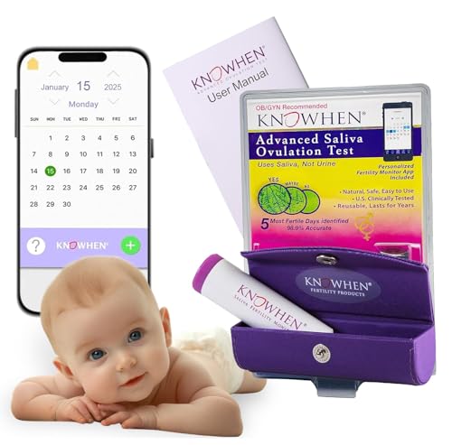 KNOWHEN® Saliva Ovulation Tests Kit – Non-Invasive Fertility Tracker