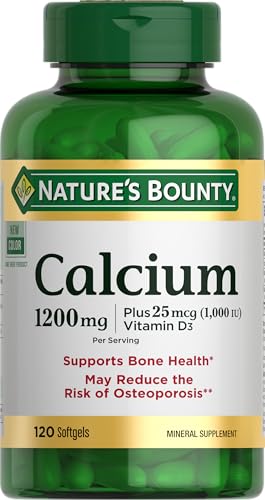 Nature's Bounty Calcium 1200mg with 1000 IU Vitamin D3, 120 Count |