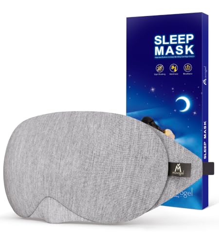 Mavogel Cotton Sleep Eye Mask, Light Blocking with Adjustable Nose Bridge |