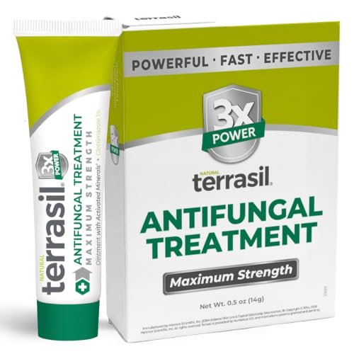 terrasil Clotrimazole Antifungal Cream Maximum Strength Treatment, 0.5oz | Fungal Yeast Infection,