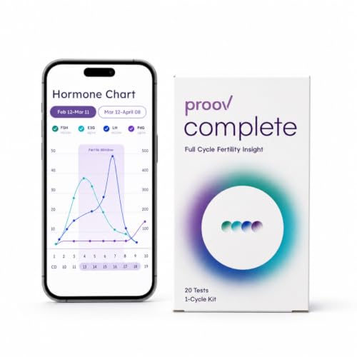 Proov Complete Fertility Test Kit - FSH, LH, Estrogen & Progesterone |
