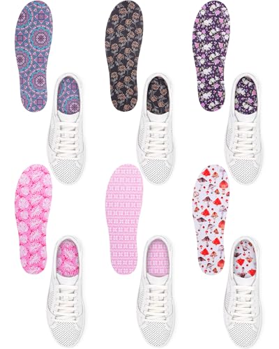 Velmitten 6 Pairs Sockless Shoe Liners for Women Men Flats, Soft Style