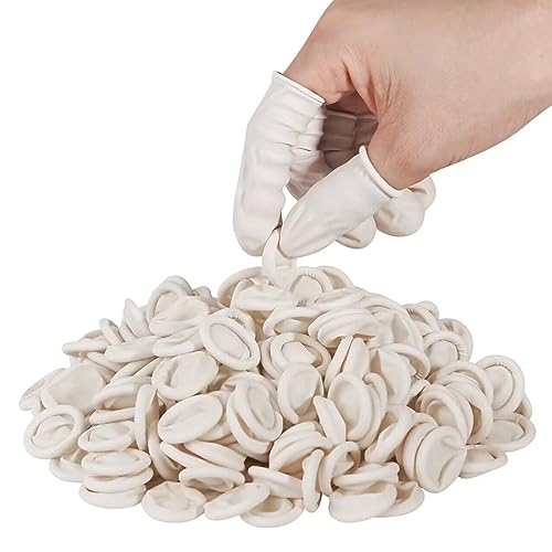 tifanso 210PCS Large Disposable Finger Cots for Fingertip Protection | Stretchy Comfort Fit for Fingers & Thumbs, Hygienic Single-Use, For Craft Nail Care & Cleaning, Shields Fingertips from Dirt