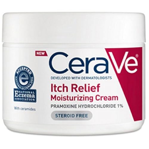 CeraVe Moisturizing Cream for Itch Relief, Anti Itch Cream, 12oz | Relieves