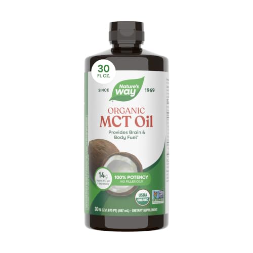 Nature's Way Organic MCT Oil, Brain and Body Fuel*, Keto & Paleo,