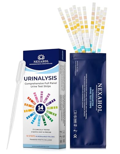 Urine Test Strips for Urinalysis Full Panel - 14 Panel Home Wellness