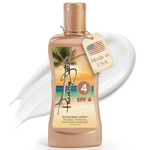 Panama Jack Sunscreen Tanning Lotion, SPF 4, 6 OZ (Pack of 1)